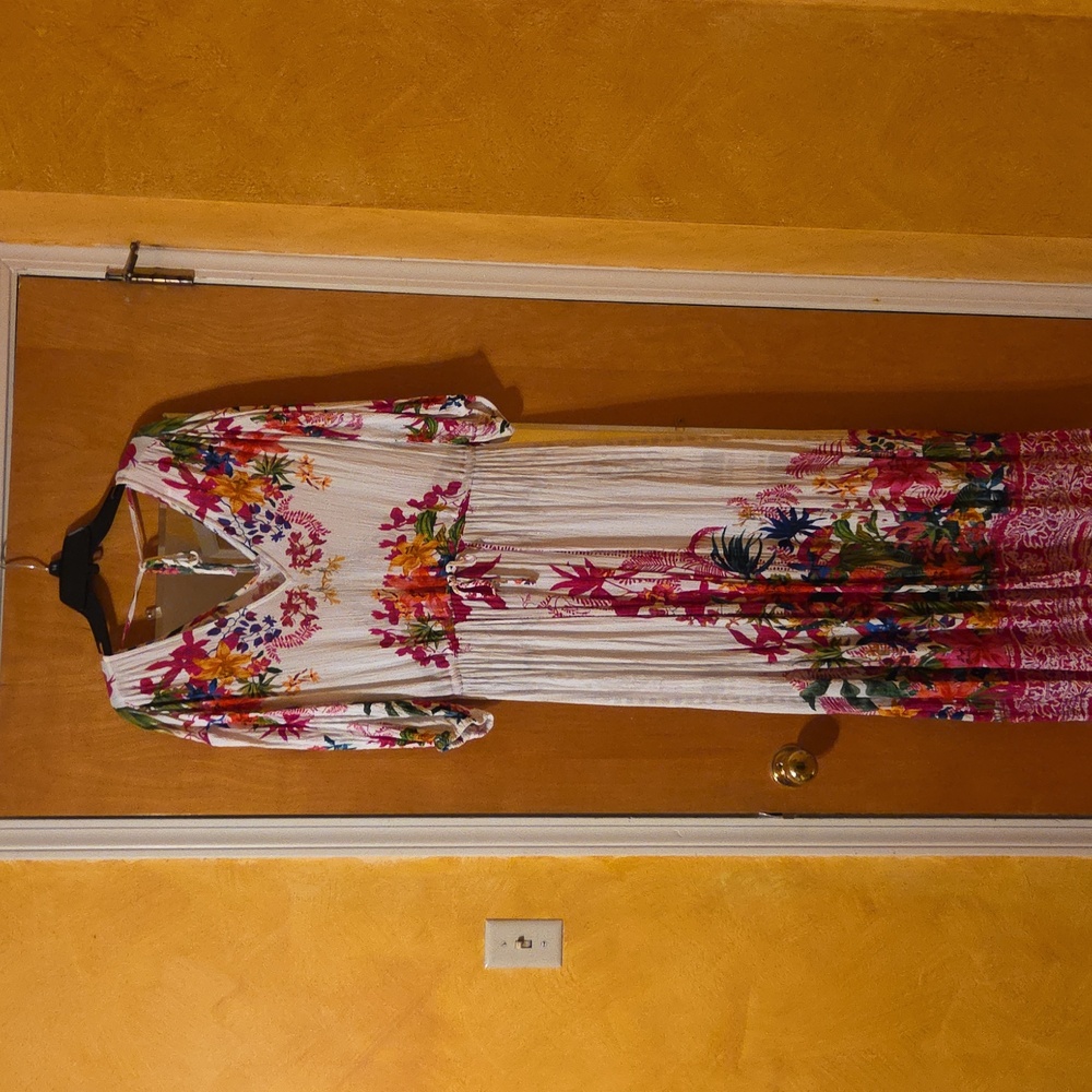 INC International Concepts Floral Maxi Dress - Pink, Green, Yellow